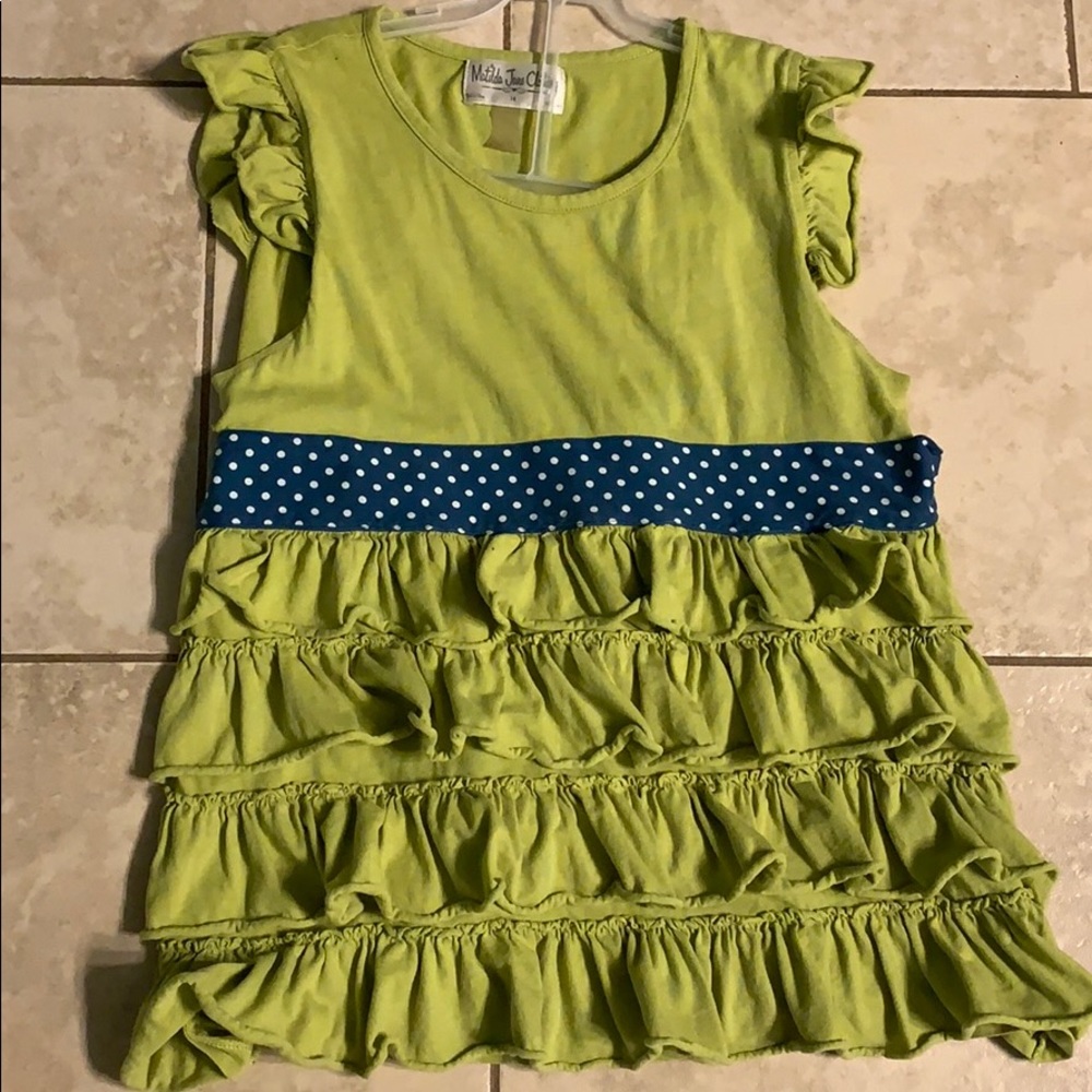 Size 14 Matilda Jane ruffled shirt(PLEASE READ)